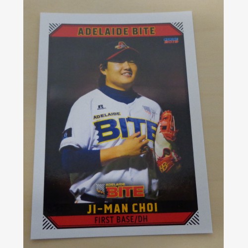 Ji-Man Choi #18 2018/19 Australian Baseball League (ABL) trading card - Adelaide Bite | Gimko
