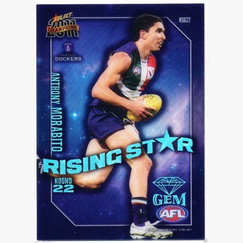 2011 Select Champions Rising Star Gem RSG22 Anthony MORABITO Fremantle