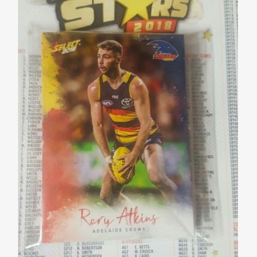 Select Footy Stars 2018 - Adelaide Crows Full Team Base Set (w/ Adelaide AFLW)