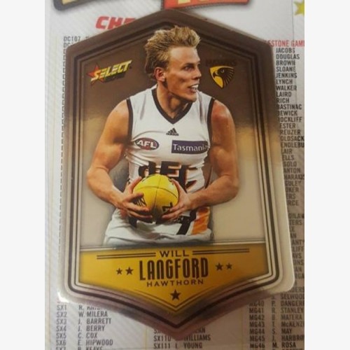 Select 2018 Footy Stars - Will Langford Die Cut