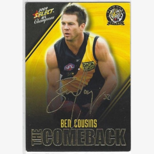 2009 AFL SELECT CHAMPIONS - Ben Cousins Comeback Card
