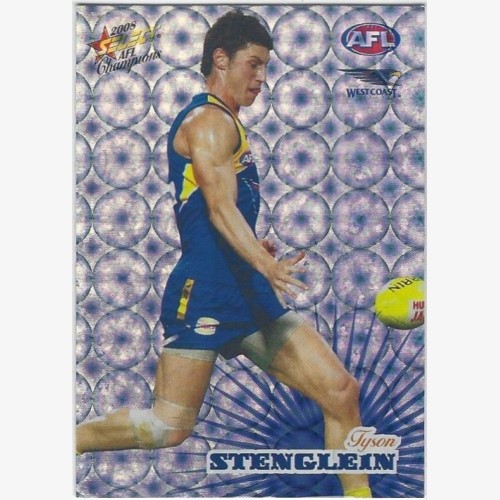 2008 AFL CHAMPIONS HOLOGRAPHIC FOIL CARD NO.182 TYSON STENGLEIN