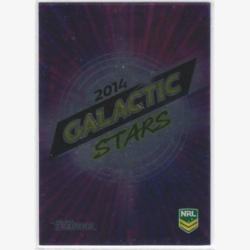 2014 NRL TRADERS GALACTIC STARS HEADER CARD GS5