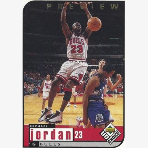 1998-99 UD Choice Preview #23 Michael Jordan