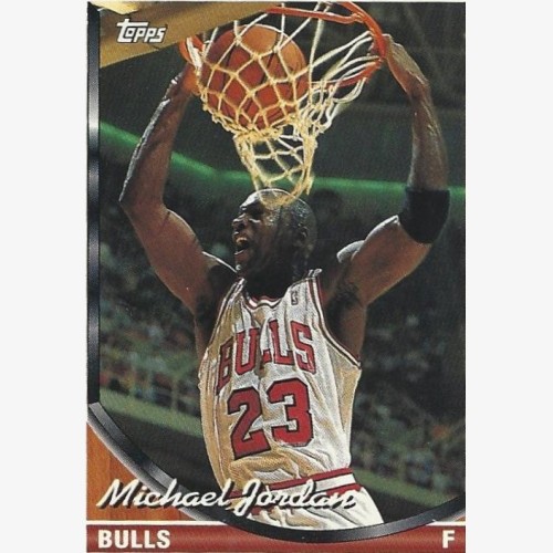 1993-94 Topps #23 Michael Jordan UER/(Listed as a forward with birthdate/of 1968; he is a guard with/bithdate of 1963)