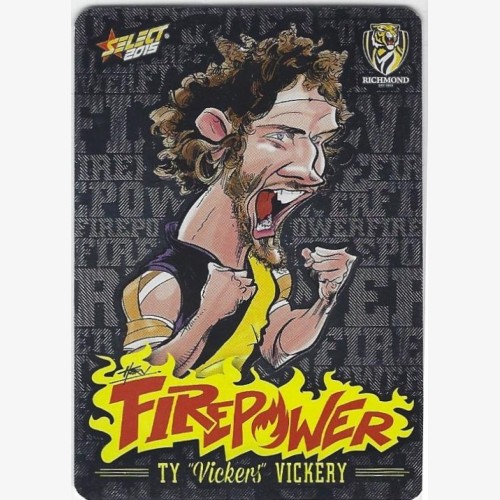 2015 AFL SELECT FIREPOWER CARICATUR  TY VICKERY #FC44