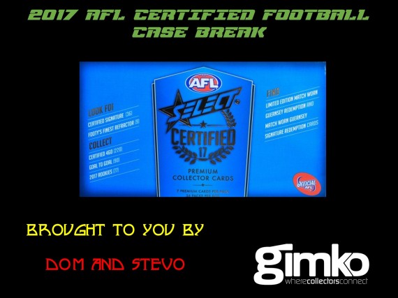 #683 AFL 2017 AFL CERTIFIED CASE BREAK - SPOT 7