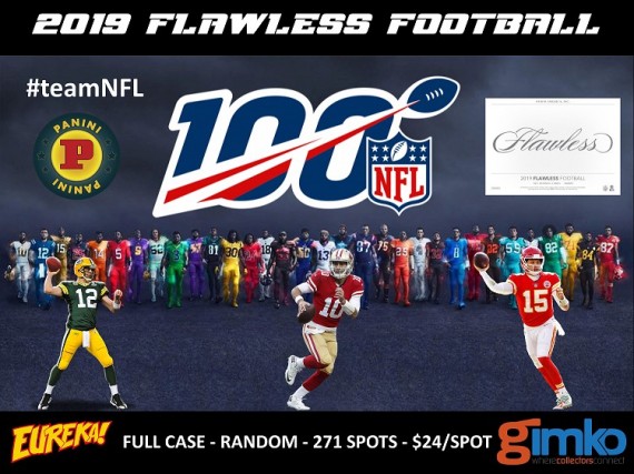 #1030 NFL FOOTBALL 2019 FLAWLESS CASE PLAYER BREAK - SPOT 18