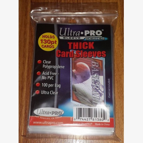 Ultra PRO Thick Card Sleeves (100 per pack)