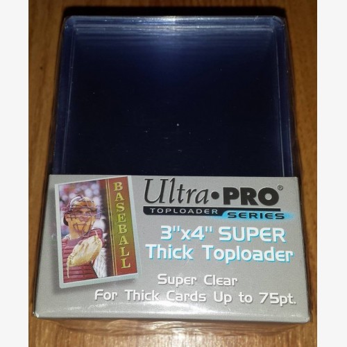 Ultra PRO 3" X 4"  Super Thick Toploader 75PT (25ct pack)