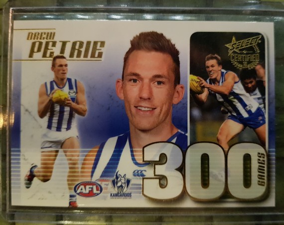 2016 Select Certified 300 Games Case Card CC65 Drew Petrie - North Melbourne Kangaroos