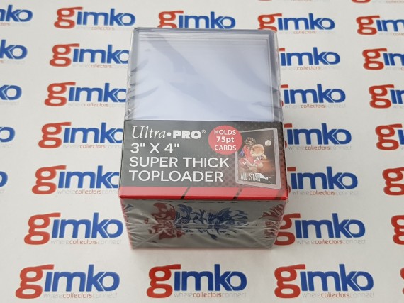 Ultra PRO 3" X 4" 75pt Toploader Ultra Clear (25ct pack)