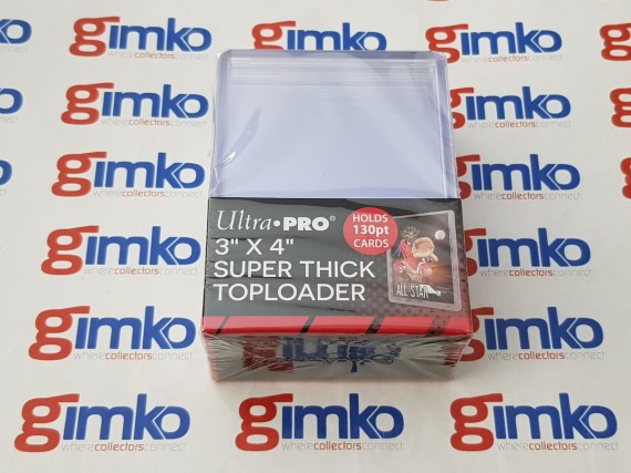 Ultra PRO 3" X 4" 130pt Toploader Ultra Clear (10ct pack)