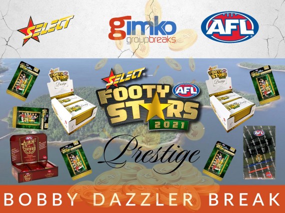 #1517 AFL FOOTBALL 2021 FOOTY STARS PRESTIGE BOBBY DAZZLER BREAK - SPOT 3