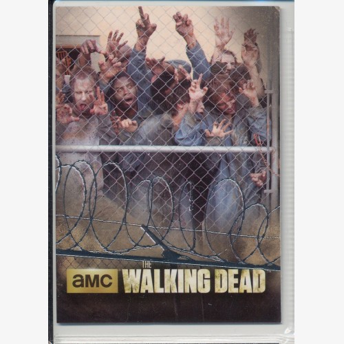 2014 CRYPTOZOIC  WALKING DEAD FOIL PARRALLEL "DEAD AT THE DOORS" COLLECTOR CARD - TP08