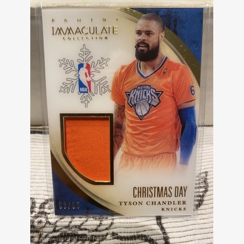 2013-14 Immaculate Collection Christmas Day Materials #18 Tyson Chandler 06/85 Jersey Number