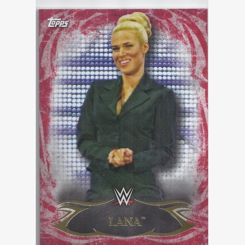 2015 TOPPS WWE UNDISPUTED Red Parallel Card 17 LANA