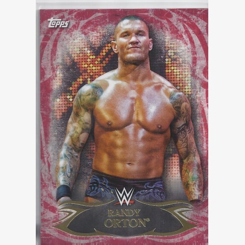 2015 TOPPS WWE UNDISPUTED Red Parallel Card 24 RANDY ORTON