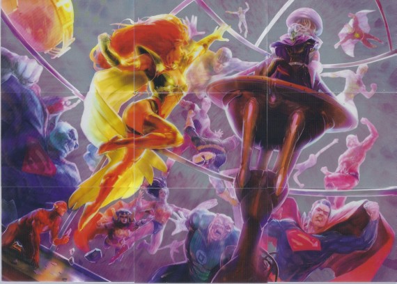 DC EPIC BATTLES 9 Card Puzzle set 2 Superman Lightray Brainiac Orion Elongated Man Wonder Woman Shazam! Kilowog Deathstroke Dubbilex Maxima Metron Agent Liberty The Flash