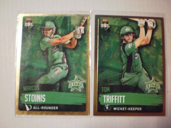 2015/16 TAP'N'PLAY T20 BBL05 CRICKET GOLD MARCUS STOINIS - MELBOURNE STARS