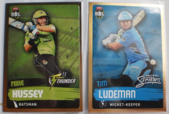 2015/16 TAP'N'PLAY T20 BBL05 CRICKET GOLD MIKE HUSSEY - SYDNEY THUNDER