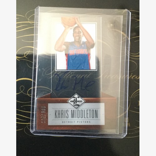 2012-13 PANINI NBA LIMITED GLASS SIGNATURE CARD KHRIS MIDDLETON #227/399