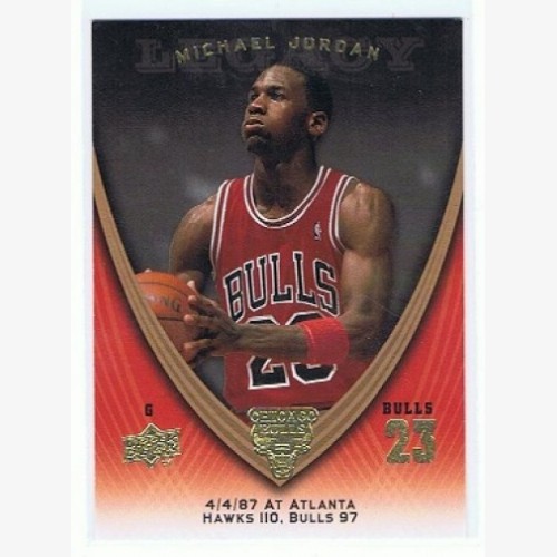 2008-09 NBA UPPER DECK MICHAEL JORDAN LEGACY CARD - #176