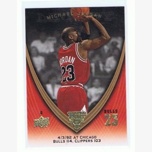 2008-09 NBA UPPER DECK MICHAEL JORDAN LEGACY CARD - #582