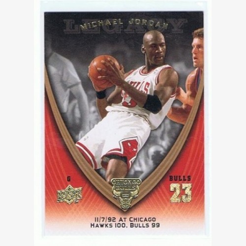 2008-09 NBA UPPER DECK MICHAEL JORDAN LEGACY CARD - #591