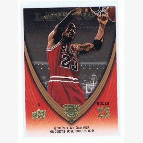 2008-09 NBA UPPER DECK MICHAEL JORDAN LEGACY CARD - #631