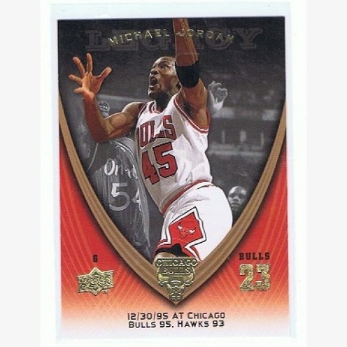 2008-09 NBA UPPER DECK MICHAEL JORDAN LEGACY CARD - #712