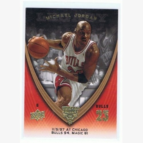 2008-09 NBA UPPER DECK MICHAEL JORDAN LEGACY CARD - #852