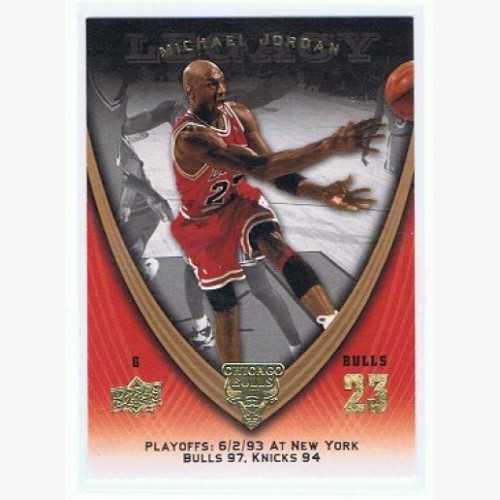 2008-09 NBA UPPER DECK MICHAEL JORDAN LEGACY CARD - #1034