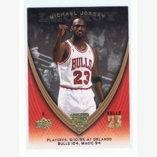 2008-09 NBA UPPER DECK MICHAEL JORDAN LEGACY CARD - #1047