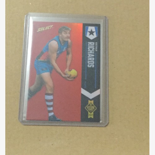 2017 SELECT AFL FUTURE FORCE RED PARALLEL NATHAN RICHARDS #033/40