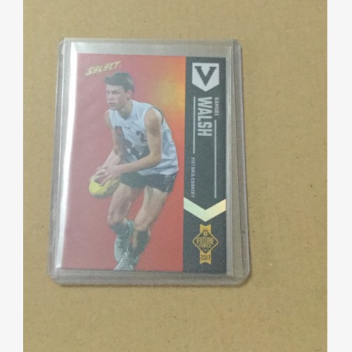 2017 SELECT AFL FUTURE FORCE RED PARALLEL SAMUEL WALSH #018/40