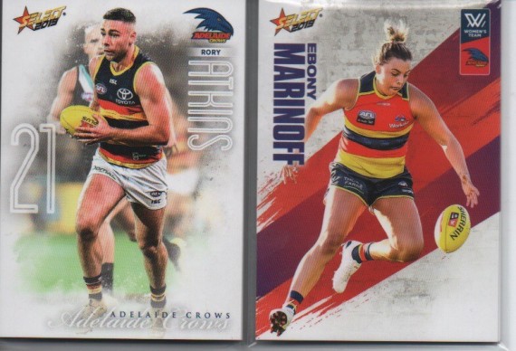 2019 AFL SELECT FOOTY STARS COMMON  + WOMEN TEAM SET - 15 CARDS - ADELAIDE CROWS