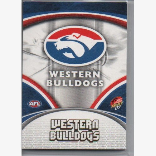 2007 AFL SELECT SUPREME COMMON  TEAM SET - 12 CARDS - WESTERN BULLDOGS