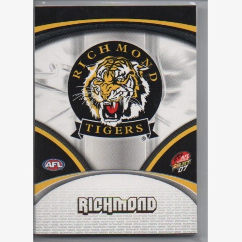 2007 AFL SELECT SUPREME COMMON  TEAM SET - 12 CARDS - RICHMOND TIGERS
