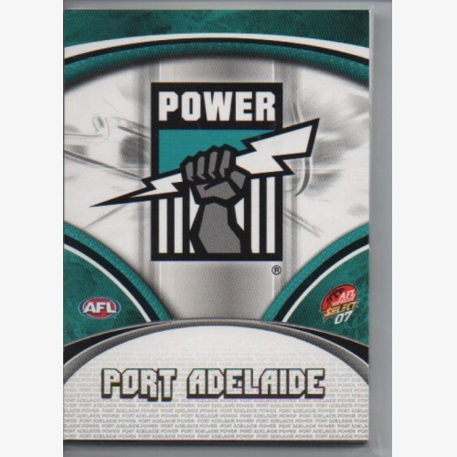 2007 AFL SELECT SUPREME COMMON  TEAM SET - 12 CARDS - PORT ADELAIDE POWER