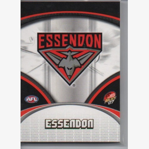 2007 AFL SELECT SUPREME COMMON  TEAM SET - 12 CARDS - ESSENDON BOMBERS
