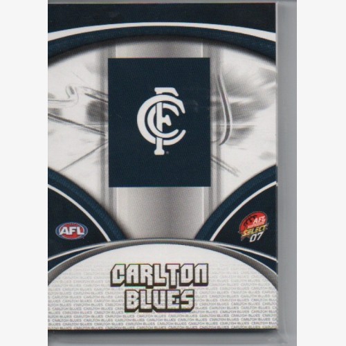 2007 AFL SELECT SUPREME COMMON  TEAM SET - 12 CARDS - CARLTON BLUES
