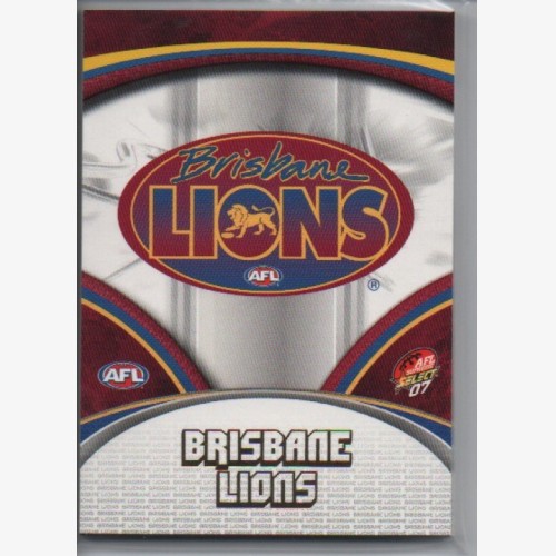 2007 AFL SELECT SUPREME COMMON  TEAM SET - 12 CARDS - BRISBANE LIONS