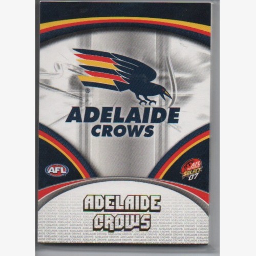 2007 AFL SELECT SUPREME COMMON  TEAM SET - 12 CARDS - ADELAIDE CROWS