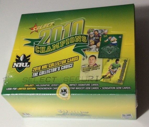 2010 NRL SELECT CHAMPIONS SEALED BOX - 36 PACKS.
