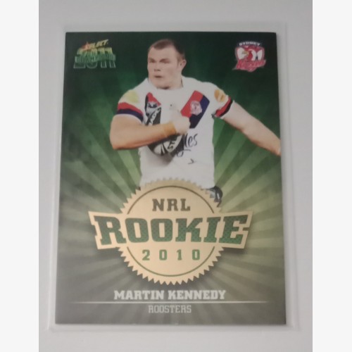 2011 NRL SELECT CHAMPIONS ROOKIE CARD SYDNEY ROOSTERS #R48 MARTIN KENNEDY