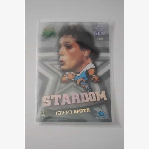 2011 NRL SELECT CHAMPIONS STARDOM GEM CARD #MG5 JEREMY SMITH CRONULLA SHARKS