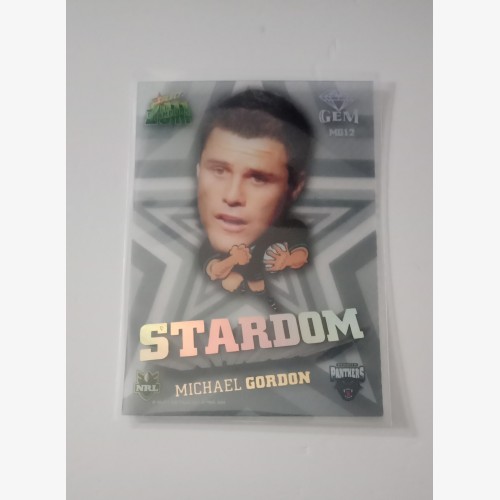 2011 NRL SELECT CHAMPIONS STARDOM GEM CARD #MG12 MICHAEL GORDON PENRITH PANTHERS