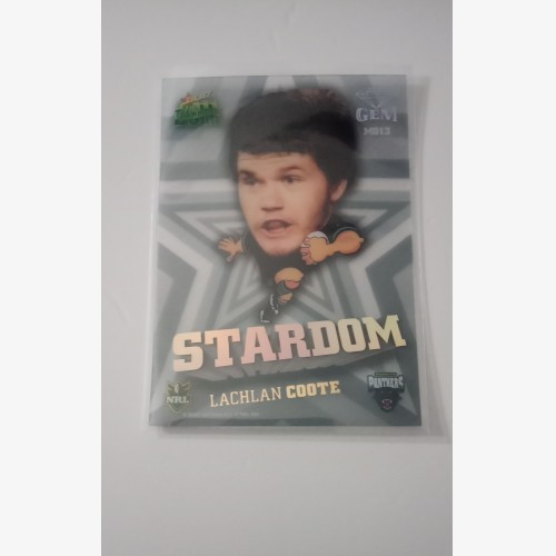 2011 NRL SELECT CHAMPIONS STARDOM GEM CARD #MG13 LACHLAN COOTE PENRITH PANTHERS