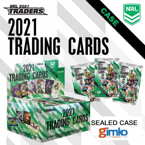 2021 NRL RUGBY LEAGUE TLA TRADERS SEALED CASE - 12 SEALED BOXES & CASE CARD